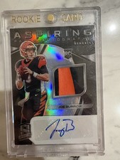 2020 Panini Spectra - Aspiring Patch Auto Joe Burrow #1 Hyper Prizm /35 RPA RC picture