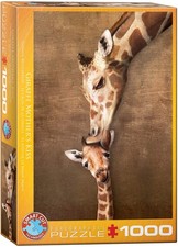 Eurographics Giraffe Mother's Kiss Puzzle, 1000-Piece picture