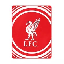 Liverpool FC Fleece Blanket - Official LFC Stripe Throw - 100x150cm picture