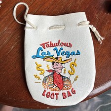 Vintage Fabulous Las Vegas Loot Bag 60's Caesers Stardust Landmark International picture