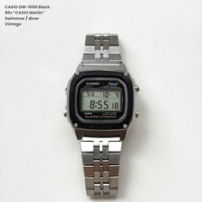 CASIO DW-1000 1982 Marlin Swimmer Black Vintage Watch Reproduction Bezel picture