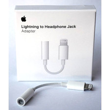 Apple Lightning to Headphone 3.5mm Jack Adapter - White picture
