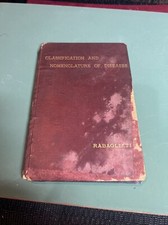 SOME REMARKS ON CLASSIFICATION AND NOMENCLATURE OF DISEASES BY: RABAGLIATI 1886 picture