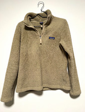 Patagonia Los Gatos Women's Beige Fleece 1/4 Zip Jacket Size M picture