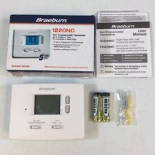 Braeburn 1220NC White Hardwire & Battery Powered Non-Programmable Thermostat picture