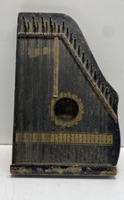 Antique Menzenhauer's Guitar Zither 1894 Patent Folk String Instrument Black picture