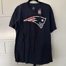Fanatics New England Patriots NFL Drake Maye #10 Blue Player T-Shirt Size Large picture