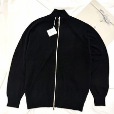 Brunello Cucinelli Cashmere Zip Turtleneck Mens Size 50 Medium Sweater Black picture
