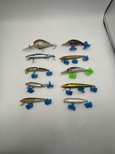 Vintage Bomber and Norman Deep Diving Crankbait Lot of 10 Fishing Lures picture