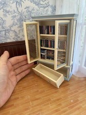1Set 1:12 Scale Dollhouse Miniatures Bookcase Cabinet Book Furniture Accessories picture