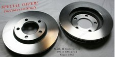1965 1966 1967 1968 1969 Lincoln Front Disc Brake Rotors PAIR + 10 Mount Studs picture