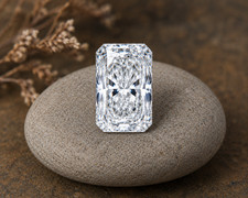 Lab Grown 5 CT Fancy White VVS1 Diamond 10x12 mm Radiant Cut Premium Quality 1Pc picture