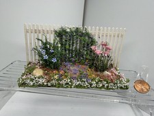 Vtg Artisan Mini Creations by Judy Dollhouse Miniatures Botanical Paper Display picture