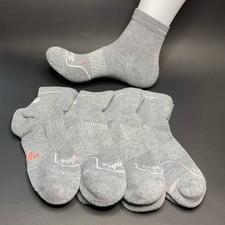 Bombas Unisex Running Quarter Socks 4 Pair Pack Heather Gray Size M L New picture