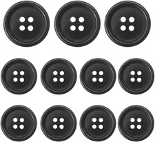 11Pcs Real Horn Buttons Set for Men Women'S Blazer and Suit, 20Mm Buffalo picture