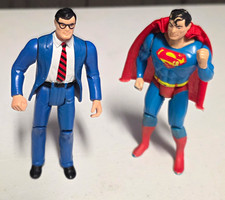 ​Vintage 1984 Kenner DC Super Powers Superman & Clark Kent Action Figure Lot picture