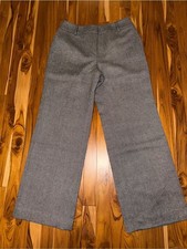 Talbots Gray Straight-Leg Wool Blend Trousers picture