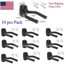 10 PCS Pack Guitar Hangers Hook Holder Wall Mount Hanger Display Instrument picture