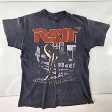 Vintage RATT Shirt Mens Invasion Of Your Privacy Tour 1985 Metal Band picture