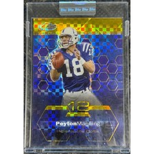 2003 Topps Finest Peyton Manning Colts #9 Gold X-Fractor /175 Sealed Colts HOF picture