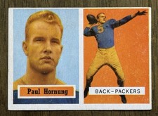 VINTAGE 1957 Topps #151 PAUL HORNUNG Rookie Card Green Bay Packers HOFer picture