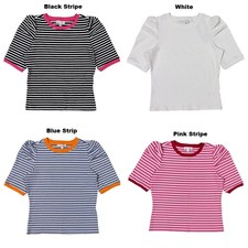 Rebecca Minkoff Women's Regular Fit Soft Rib Knit Puff Sleeve Top picture