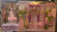 RARE BARBIE 2002 RAPUNZEL W/ ENCHANTED TOWER PLAYSET GIFT SET WORKS picture