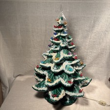 Vintage Amazing Ceramic Frosted Christmas Tree 18