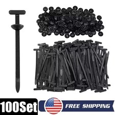 100pcs Nylon Universal Cable Tie Buckle Heavy Duty Self-Locking  picture