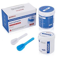 Dental Impression Putty Fast Set 800g VPS Putty (400g Base & 400g Catalyst) New picture
