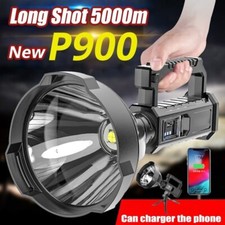 10000000 LED Flashlight Powerful Torch USB Rechargeable Spotlight Searchlight picture