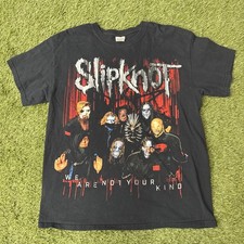 Slipknot 2018 Tour Shirt Sz L We Are Not Your Kind Double Sided Metal Band picture