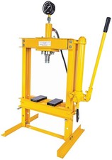 JEGS Hydraulic Shop Press with Pressure Gauge [10-Ton] picture