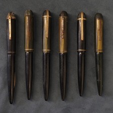 Lot of 6 Vintage Wahl-Eversharp Fountain Pens w/14k Nibs, For Parts or Repair picture