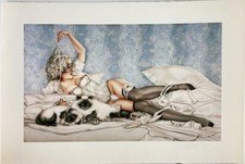 Vintage Olivia De Berardinis Signed Pin-Up Art 17/24 Rhonda Ridley “Tapioca” picture