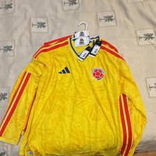 adidas Colombia National Team Soccer Jersey Yellow/Red/Blue Men’s XL Licensed picture