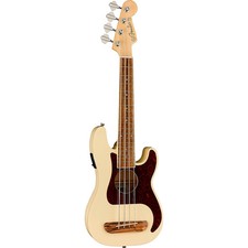 Fender Fullerton Precision Bass Acoustic-Electric Ukulele Olympic White picture