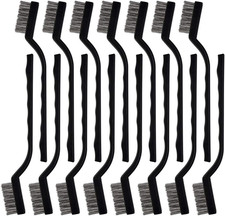 **15pc Mini Stainless Steel Wire Brush Set Welding Rust Cleaning Scratch Brushes picture
