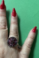 NEW Effy Sterling Silver, Amethyst & Rhodolite Ring / $565 picture