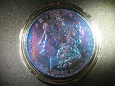 AU+/UNC 1881-S MORGAN SILVER DOLLAR BEAUTIFULLY TONED COLLECTOR GRADE M2307 picture