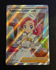 The Pokémon Company Pokemon Center Lady Full Art Holo Secret Rare 185/185 2020 picture