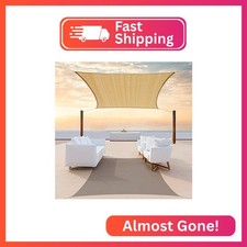 ColourTree 12' x 16' Sand Beige Rectangle Sun Shade Sail for Patio picture