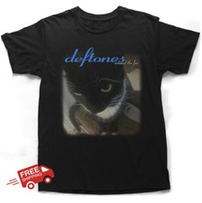 Deftones Around The Fur Black -Orange Cat Funny gift All size picture