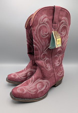 Roper Women's Riley Western Boots Size 9 Plum 09-021-1566-2026 Cowgirl picture