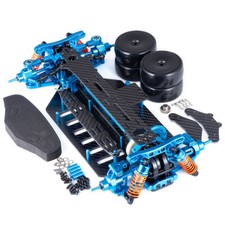 Upgraded Metal Alloy Carbon Fiber Chassis Frame Kit For TT02 TT-02 1/10 RC Car picture