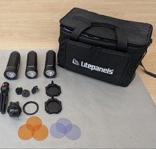 Litepanels Caliber LED 3-Light Fresnel Kit w/ Soft Case *PARTIAL* picture