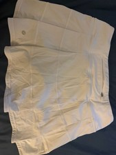 Lululemon Pace Rival Skirt Size 4 White Tennis Skort picture
