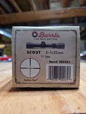 Burris Scout 2-7x32mm Ballistic Plex Reticle SFP Riflescope Matte Black - 200261 picture