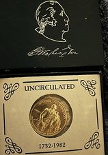 1982-D George Washington Uncirculated Silver Half Dollar 90% OGP COA picture