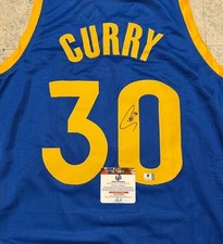 Steph Curry Signed Golden State Warriors NBA Basketball Jersey w COA picture